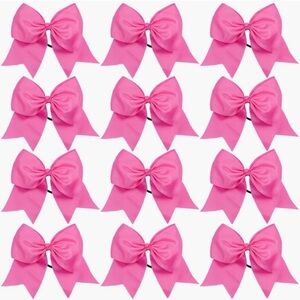 3 in Pink Hair Bow 12 piece